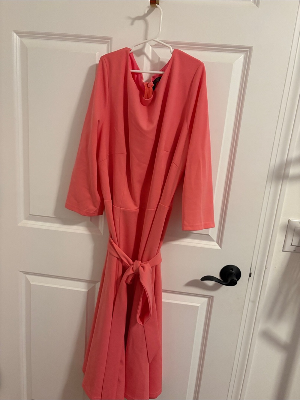 Women's Coral Tie-Waist Robe